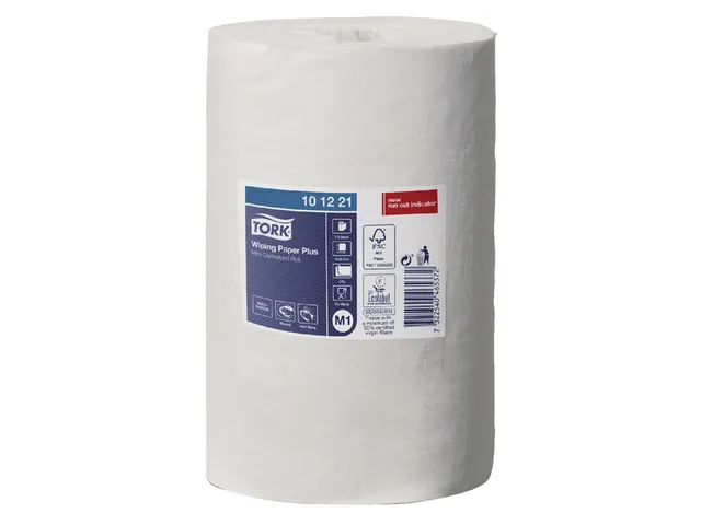 Poetsrol Tork M1 101221 2-laags Centerfeed 21.5x75m 11 Rollen Wit