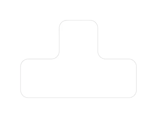 plaksymbool,T-vorm,markering HxB 100x150mm,PVC,wit