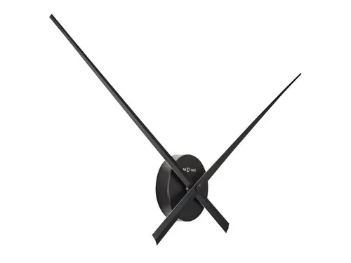 Wandklok NeXtime dia. 70cm zwart 'Hands'