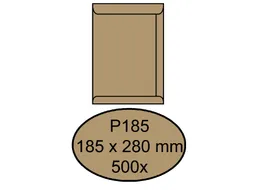 Envelop Quantore Akte P185 185X280Mm 90G Bruinkraft Gegomd