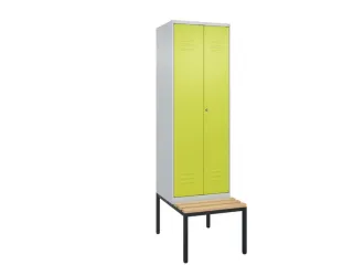 locker voor scheiding van kleding,HxBxD 2120x600x815mm,2vak - 1