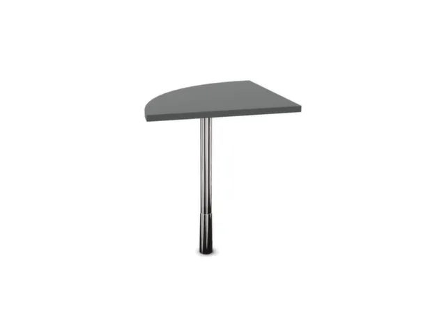 angle de liaison,90 °,HxlxP 720-840x600x600mm,rond,MS-gris foncé