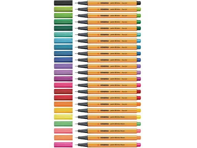 Fineliner STABILO point 88 Animal Vibes mini fijn assorti 8 stuks