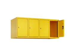 opzetkast,v. locker,4vak.,vak B 300mm,HxBxD 500x1200x500mm