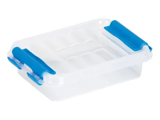 Q-line opbergbox 0,2L transparant blauw - 11,8x7,7x3cm - 1
