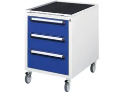 verrijdbaar ladeblok,v. werkbank,HxBxD 690x480x600mm,3lade(n)