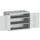 kast met geperforeerde platen,HxBxD 800x1050x525mm,2xStalen bodem