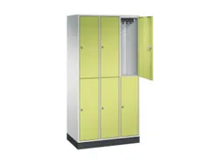 Dubbeldekse garderobekast,RAL 7035/RDS1108060,HxBxD 1950x920x500mm