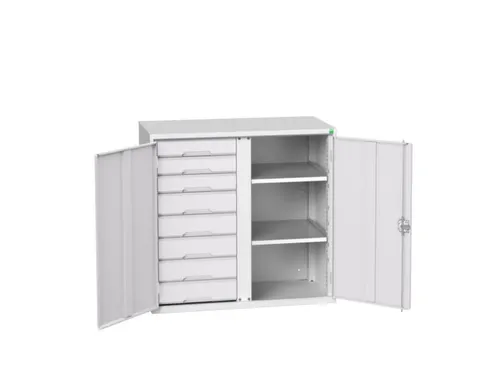 universele kast,HxBxD 1000x1050x550mm,2xStalen bodem,8lade(n)