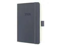 Weekagenda Conceptum A6 2026 (NL/FR/EN/DU) dark grey softcover