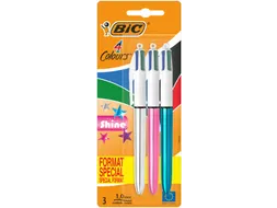 Colours Shine 4-kleurenbalpen medium 3 stuks