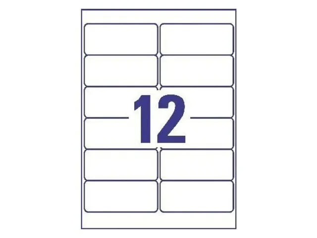 Weerbestendige etiketten Avery 99.1x42.3mm Polyester wit 240 stuks