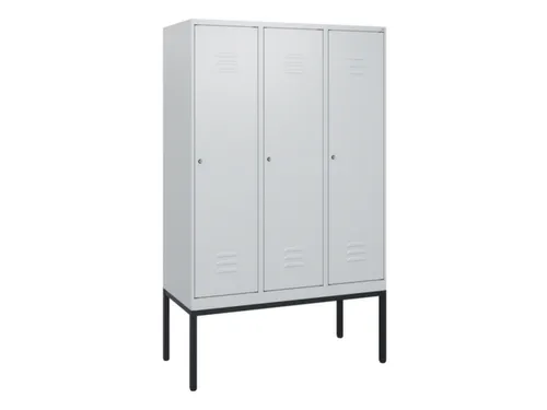 locker,HxBxD 1950x1200x500mm,3vak,vak B 400mm,cil.-slot,voetonderstel