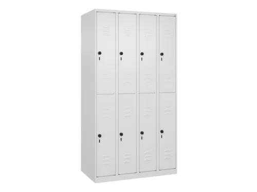 dubbeldekse locker,HxBxD 1850x1000x500mm,4x2vak.,vak B 250mm