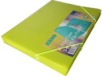 Elastomap met 3 flappen Lime Polypropyleen 245x315mm