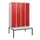 locker met bank,HxBxD 1950x1200x815mm,4vak,vak B 300mm,cil.-slot