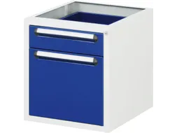schuiflade-onderbouw v. werkbank HxBxD 545x480x600mm 2laden RAL5010