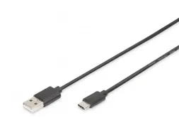 USB Type-C-aansluitkabel Type C naar A St/St 1m 3A, 480 MB 2.0 Zwart