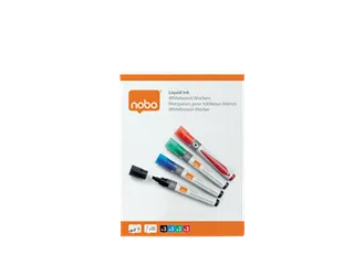 Viltstift Nobo whiteboard Liquid schuin assorti 4mm - 4