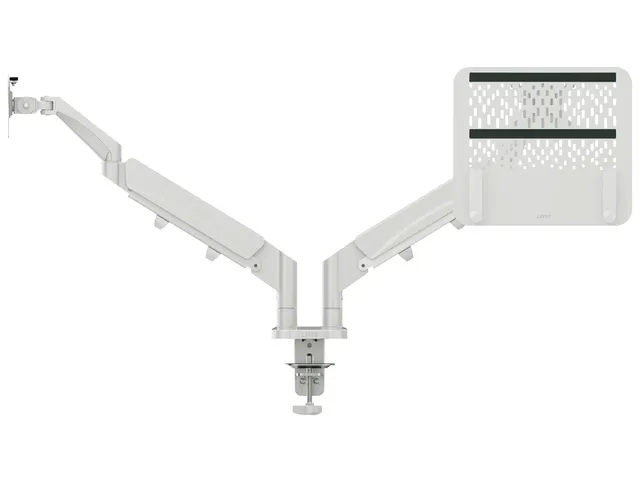 Bras double écran et ordinateur portable Leitz Ergo Gris