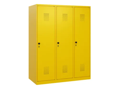 schoollocker,HxBxD 1530x1200x500mm,3vak,vak B 400mm,draaigrendel