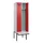 locker met bank,voor scheiding van kleding,HxBxD 2120x600x815mm,2vak
