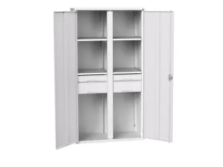 universele kast,HxBxD 2000x1050x550mm,4xStalen bodem,4lade(n) - 1
