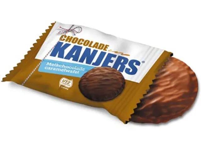 Mini chocoladewafel individueel verpakt 134 g