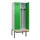 locker met bank,voor scheiding van kleding,HxBxD 2120x800x815mm,2vak