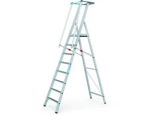 Platformladder Aluminium Bordes H X B X D 2070X 400X 400Mm 8Treden