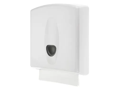 Handdoekdispenser Midi Kunststof Wit C-vouw Z-vouw