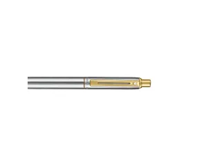 Balpen Sheaffer Sentinel 333 brushed chrome, PVD gold plated trims - 4