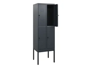 dubbeldekse locker,HxBxD 1950x600x500mm,2x2vak.,vak B 300mm - 2