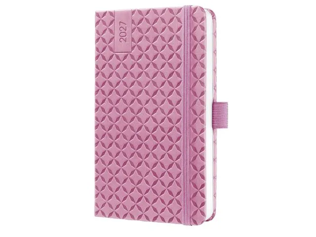 Agenda semainier Flair A6 2027 (NL/FR/EN/DU) Petal Pink Hardcover