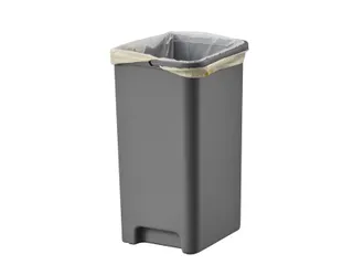 Afvalbak EKO Hana Duo Recycling pedaalemmer 2x10 liter grijs wit - 8