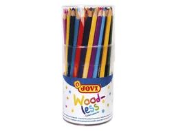 Kleurpotloden Jovi houtvrij assorti pot à 84 stuks