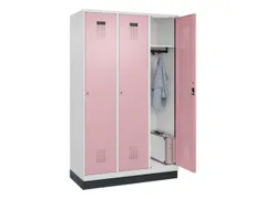 locker,HxBxD 1950x1200x500mm,3vak,vak B 400mm,cil.-slot,sokkel