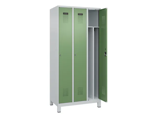 locker voor scheiding van kleding,HxBxD 1950x900x500mm,3vak
