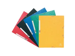 Elastomap 3 kleppen "Scotten" in glanskarton 400gm² A4 Assorti - 8