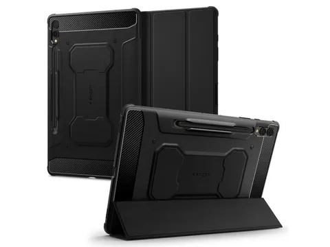Spigen Rugged Armor Pro Galaxy Tab S9 Plus Hoes Zwart