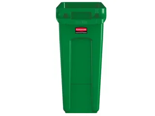 Slim Jim Afvalcontainer Met Luchtsleuven 60 Liter Groen - 2