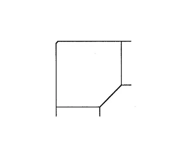 koppelelement voor bureau,BxD 1200x1200mm,blad beuken,hoekig