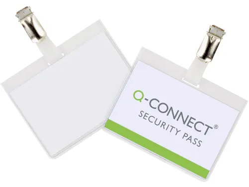 Badge Met Clip 60x90mm Incl. Personaliseerbaar Insteekkaart 25 Stuks