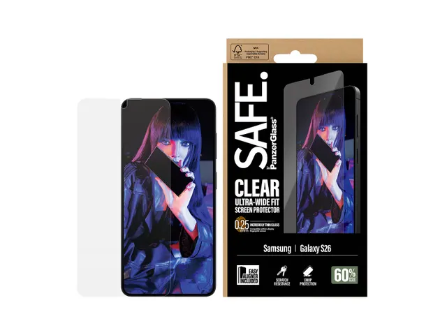 PanzerGlass SAFE. by Screen Protector Samsung Galaxy S26 | Ultra-Wi