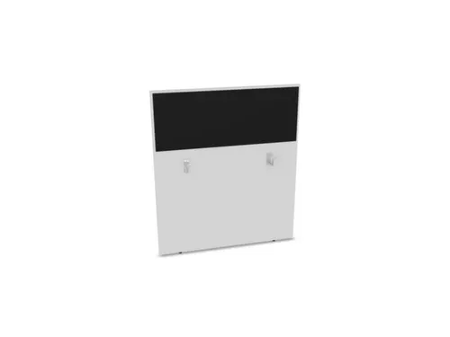 baliepaneel bureau aanbouw achter B 1000mm Bl-wit BN8033-zwart