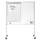 Multiboard mobile XL Met Grijs Prikbord 120x150cm