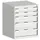 ladekast HxBxD 800x650x650mm 5laden romp RAL7035 front RAL7035