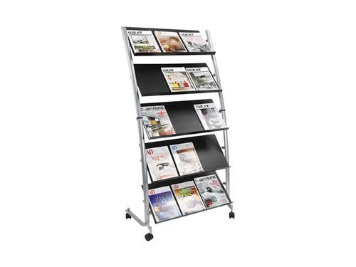 Mobile Display DD5GM verrijdbare folderhouder voor 15 A4-posities