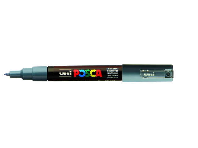 Verfstift Posca PC1MC Extra Fijne punt 0,7-1,0mm leisteengrijs