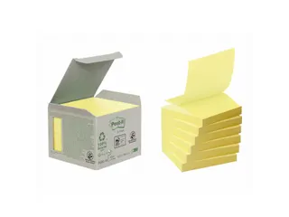 Memoblok 3M Post-it Z-Note R330 76x76mm recycled geel - 3
